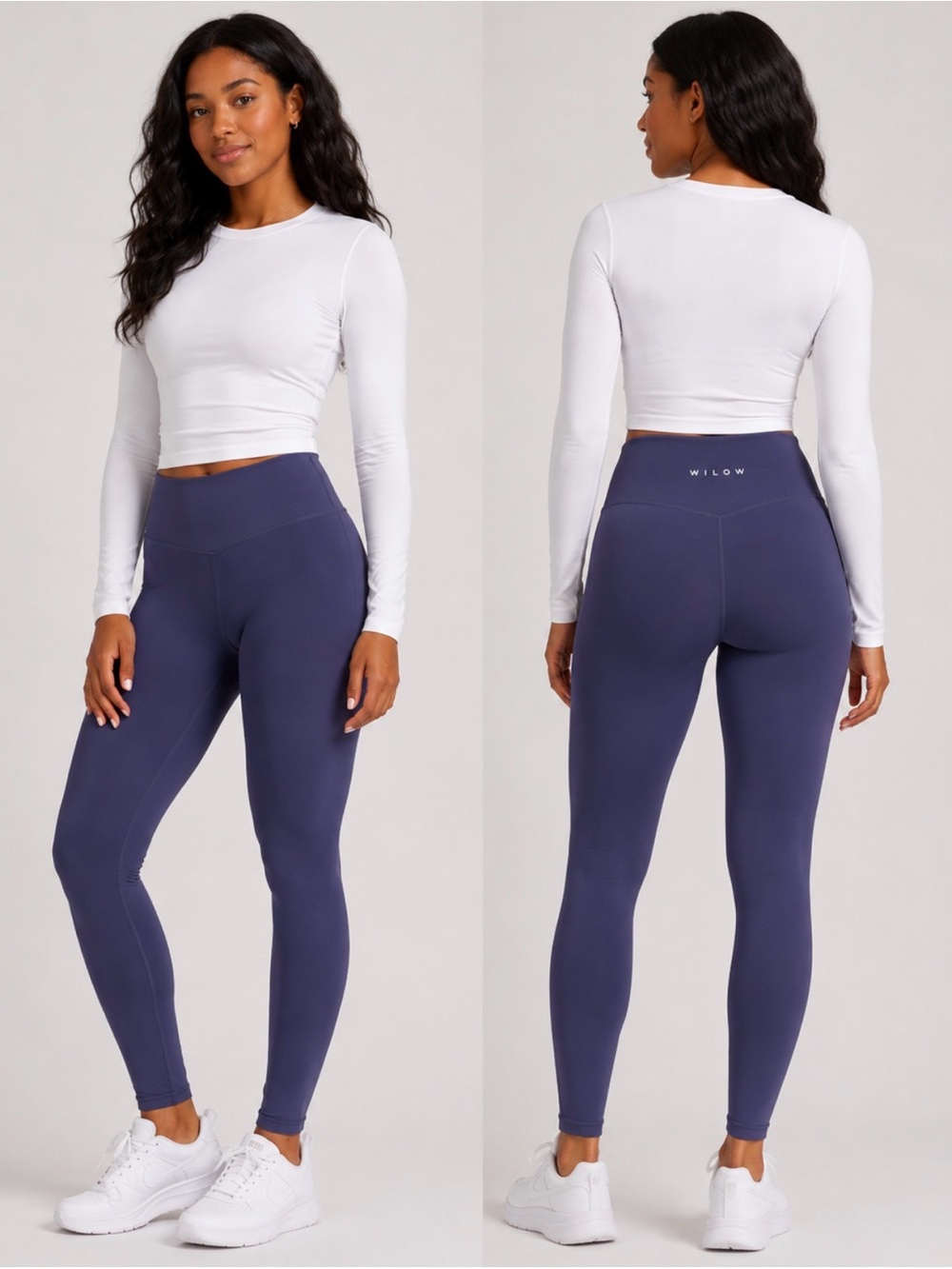 Wilo The Label Purple High-Rise Sculpting Leggings Size Small